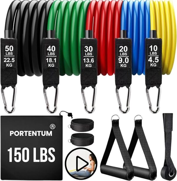 PORTENTUM Elastici per Bodybuilding Yoga Calistenia