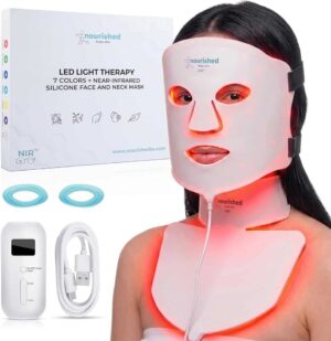 Nourished Bodynskin Maschera di Terapia con Luce LED per Viso & Collo